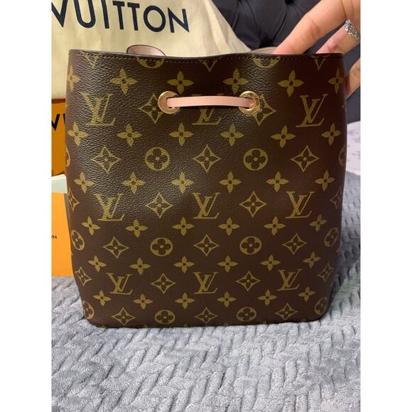 Nwt- authentic- Louis Vuitton- Monogram Neonoe MM Rose Poudre - Picture 4 of 15